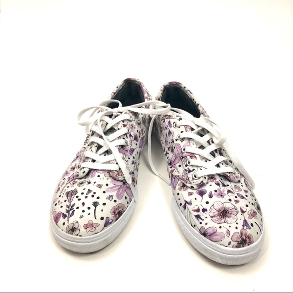 vans purple flowers